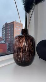 Vaas Leenbakker - Luipaardprint, Huis en Inrichting, Overige kleuren, Ophalen of Verzenden, Minder dan 50 cm, Glas