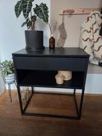 IKEA Tafel / Nachtkastje - Zwart, Huis en Inrichting, Kasten | Dressoirs, Ophalen, Gebruikt, 50 tot 100 cm, Met lade(s)