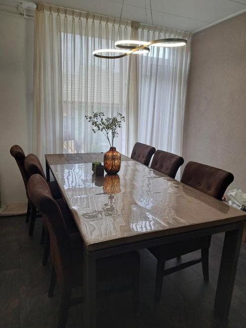 Eethoek met stoelen tafel henders & hazel, Huis en Inrichting, Complete eetkamers, Zo goed als nieuw, Ophalen