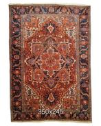Groot Perzisch tapijt Heriz 350x245 wollen vloerkleed Iran