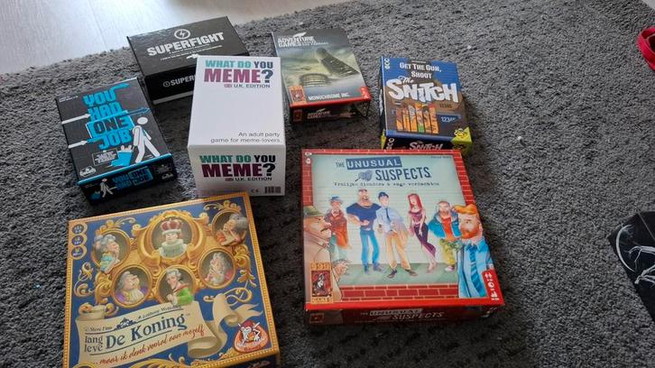 Party Spellen Verzameling, Hobby en Vrije tijd, Gezelschapsspellen | Bordspellen, Zo goed als nieuw, Drie of vier spelers, Vijf spelers of meer