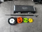 Reebok Body Pump Set + 2x10 Gewichten , Reebok Step, Sport en Fitness, Ophalen, Gebruikt, Stepbank