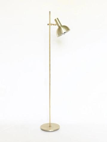 Vintage staande lamp messing Deens design retro beschikbaar voor biedingen
