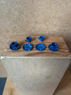 4x kop en schotel - hxb 1x1.5cm - metaal, Ophalen of Verzenden, Zo goed als nieuw, Poppenhuis