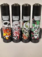 set van 4 clipper aanstekers schedel, Ophalen of Verzenden, Nieuw, Aansteker