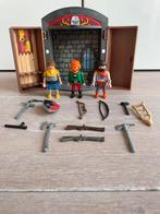 Playmobil set. Poppetjes, wapens en een gebouw., Ophalen of Verzenden, Gebruikt, Los playmobil