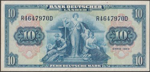 Duitsland 10 mark 1949 VF p.16a (# 16), Postzegels en Munten, Bankbiljetten | Europa | Niet-Eurobiljetten, Los biljet, Duitsland