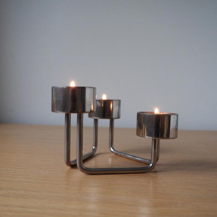vintage Tommy Larsen Deens design kandelaars, Huis en Inrichting, Woonaccessoires | Kandelaars en Kaarsen, Gebruikt, Kandelaar