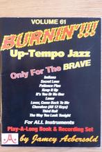 Jazz Improvisation Vol.61 Burnin!!! Up-Tempo Jazz, Les of Cursus, Zo goed als nieuw, Jazz, Zang