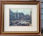 G.H. Breitner - De Dam te Amsterdam - Ingelijst Reproductie, Ophalen of Verzenden
