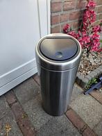 Brabantia Touch Bin, Huis en Inrichting, Woonaccessoires | Prullenbakken, Ophalen, 50 tot 75 cm, Zo goed als nieuw, Rvs