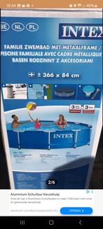 Zwembad Intex metalen frame 366x84, Ophalen, 80 tot 120 cm, Rond, Zo goed als nieuw