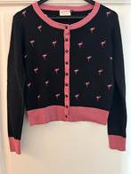 Banned vintage inspired zwart roze vest mt 36 flamingo’s, Kleding | Dames, Ophalen of Verzenden, Zo goed als nieuw, Maat 36 (S)