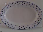 Blue dots ovale schaal, Huis en Inrichting, Keuken | Servies, Ophalen of Verzenden, Overige stijlen, Porselein, Schaal of Schalen