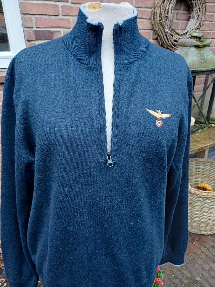 Noorse wollen heren trui Aeronautica Militare designer S M, Kleding | Heren, Truien en Vesten, Zo goed als nieuw, Maat 48/50 (M)