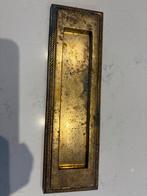 Antieke Koperen Brievenbusklep, Antiek en Kunst, Ophalen of Verzenden