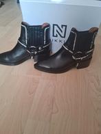 leren boots NIKKIE, Kleding | Dames, Schoenen, Zwart, Lage of Enkellaarzen, Nieuw, Ophalen of Verzenden