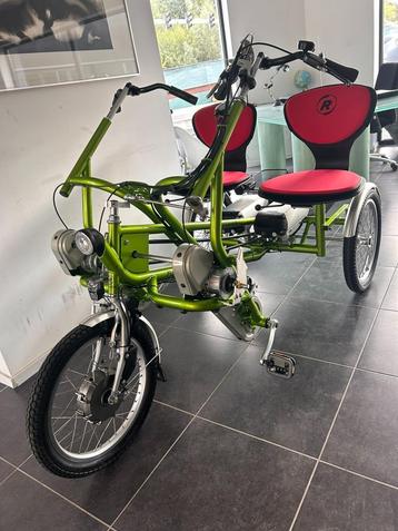 Fun 2 go Van raam duofiets met DUBBEL batterij +draaistoel beschikbaar voor biedingen