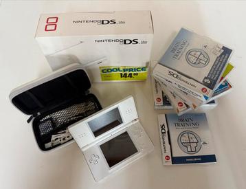 Nintendo DS Lite + 4 Spellen - Prima Staat! beschikbaar voor biedingen