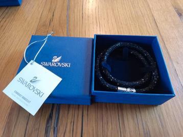 Swarovski Stardust Armband Zwart Maat M. Nieuw beschikbaar voor biedingen