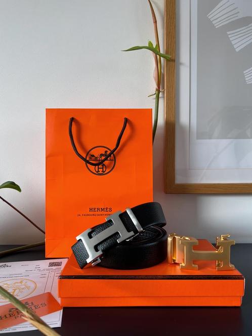 Hermés Constance double buckle, nieuw!, Kleding | Heren, Riemen en Ceinturen, Nieuw, Zwart, Ophalen of Verzenden