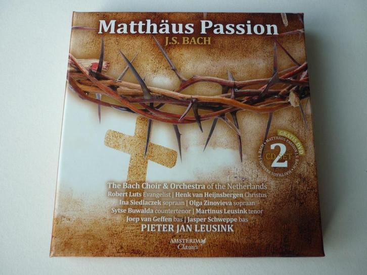 J.S. Bach / Pieter Jan Leusink – Matthäus Passion (2CD, DVD), Cd's en Dvd's, Cd's | Klassiek, Gebruikt, Overige typen, Barok, Ophalen of Verzenden
