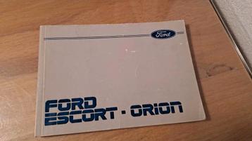 Handleiding Ford Escort-Orion 1986 beschikbaar voor biedingen