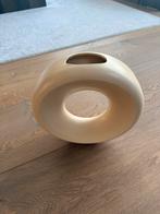 Beige donut vaas HK Living, Ophalen, Overige kleuren, Aardewerk of Porselein, Zo goed als nieuw