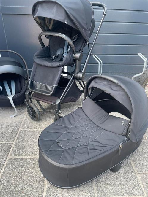 Cybex Priam zwart 3 in 1 + cybex cloud z2, Kinderen en Baby's, Kinderwagens en Combinaties, Gebruikt, Overige merken, Ophalen