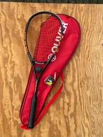 Squash racket met hoes en bal, Sport en Fitness, Squash, Ophalen of Verzenden, Met hoes, Zo goed als nieuw