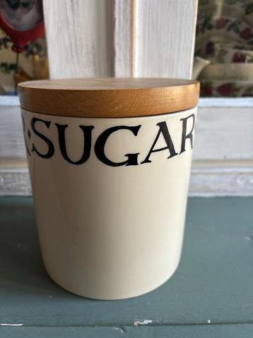 Emma Bridgewater jar •SUGAR• ( black) beschikbaar voor biedingen