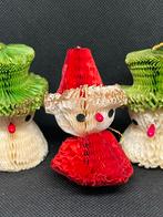 Vintage Kerst Honeycomb Sneeuwpop, Ophalen of Verzenden, Gebruikt