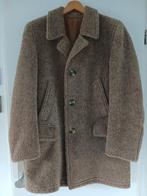 Vintage 100% alpaca wollen trenchcoat, Kleding | Heren, Ophalen of Verzenden, Zo goed als nieuw, Grijs