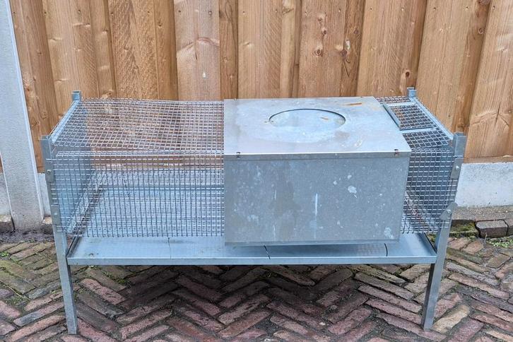Kuiken kooi rvs, Dieren en Toebehoren, Pluimvee | Toebehoren, Zo goed als nieuw, Kippenhok of Kippenren, Ophalen