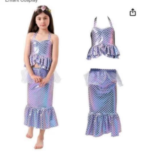 NIEUW! Verkleed jurkje zeemeermin 2 delig maat m €9,99, Kinderen en Baby's, Carnavalskleding en Verkleedspullen, Nieuw, Meisje