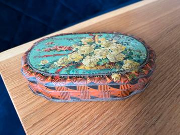 Antiek Van Houten Bonbons Fins Blik 1928 beschikbaar voor biedingen