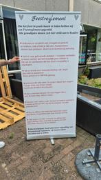 Bruiloft banner met feestregelementen, Ophalen