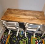 Kindertafel met 2 stoeltjes en speelmat, Ophalen, Gebruikt