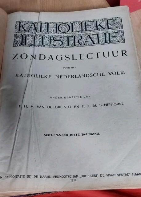 Katholieke Illustratie 1914 jaargang., Antiek en Kunst, Antiek | Boeken en Bijbels, Ophalen of Verzenden