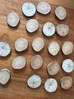 30 Houtschijfjes 4-4,5cm Knutselen bloemschikken herfst, Hobby en Vrije tijd, Ophalen of Verzenden, Nieuw, Materiaal