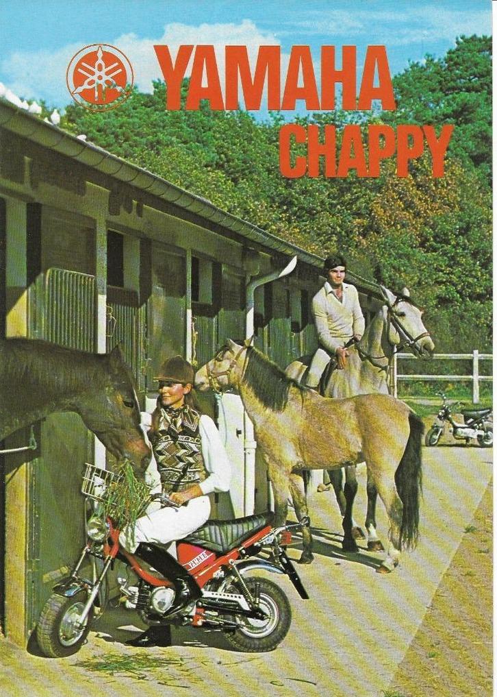 Yamaha Chappy bromfiets folder (YCH), Fietsen en Brommers, Handleidingen en Instructieboekjes, Zo goed als nieuw, Verzenden