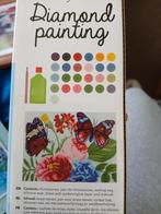 Diamond Painting vlinders en bloemen, Hobby en Vrije tijd, Knutselen, Ophalen, Nieuw, Materiaal