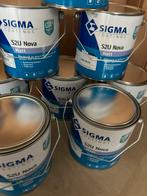 Sigma Matt Watergedragen Ral 9010, 2,5 liter blikken, Ophalen, Wit, Zo goed als nieuw, Lak