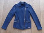 Mooie dames meisjes sweat stof sweatstof jasje blazer M 38, Maat 38/40 (M), Blauw, FIGL, Ophalen of Verzenden