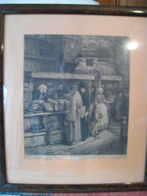 Ets H. Leys Pinxt, P. Van Reeth sculp, met onderschrift, Antiek en Kunst, Kunst | Etsen en Gravures, Ophalen of Verzenden