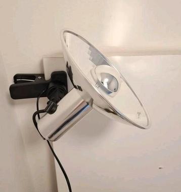 Nieuwe Vintage Klemlamp Spot Lamp Chroom Jaren 80 Nieuw beschikbaar voor biedingen
