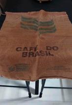 Oude jute koffiebonen zak en blikken reclame koffie kaart, Ophalen of Verzenden