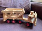 Fagus 10.49 houten autotransporter oplegger, goede staat., Ophalen of Verzenden, Zo goed als nieuw, Rij- of Hobbelspeelgoed