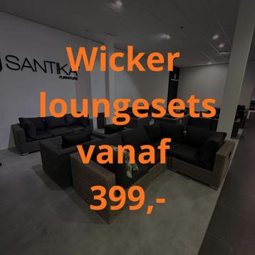Luxe Wicker Loungeset - meerder combinaties beschikbaar voor biedingen