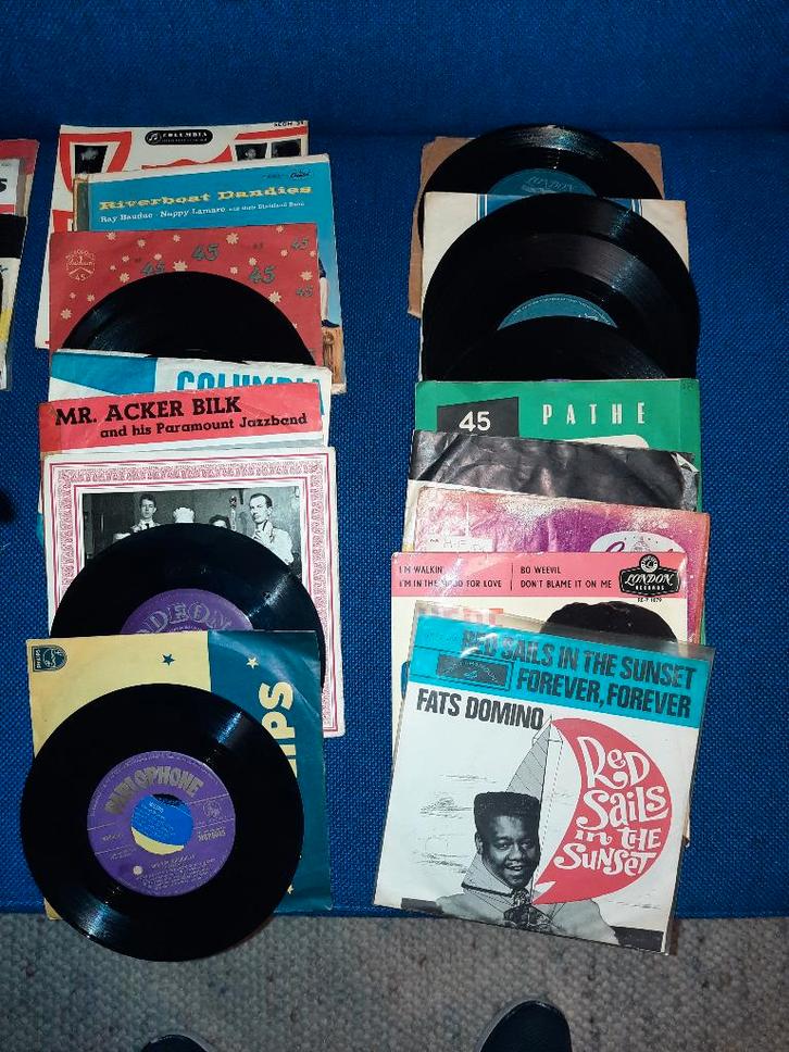 39 DIVERSE SINGLES +  PLATENKOFFER, Cd's en Dvd's, Vinyl Singles, Gebruikt, Single, Overige genres, Overige formaten, Ophalen of Verzenden